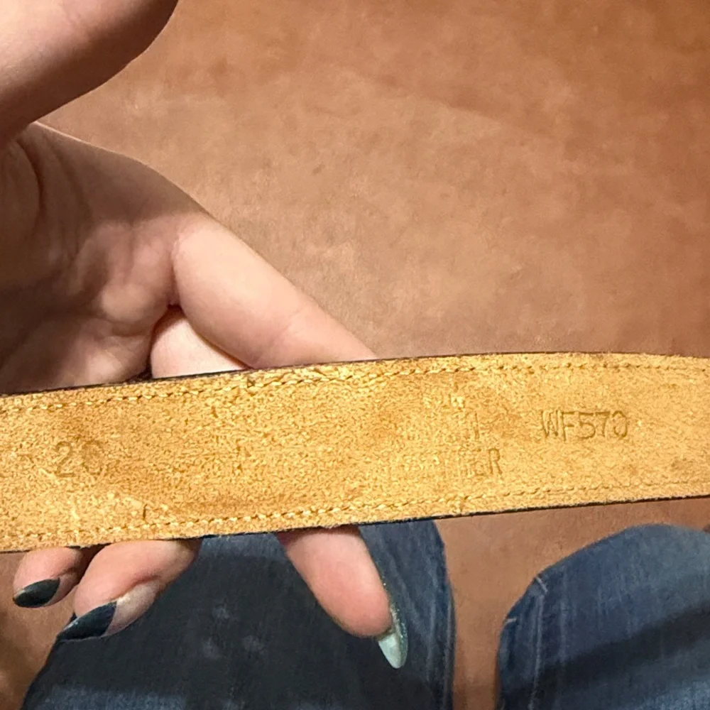 Teal youth belt